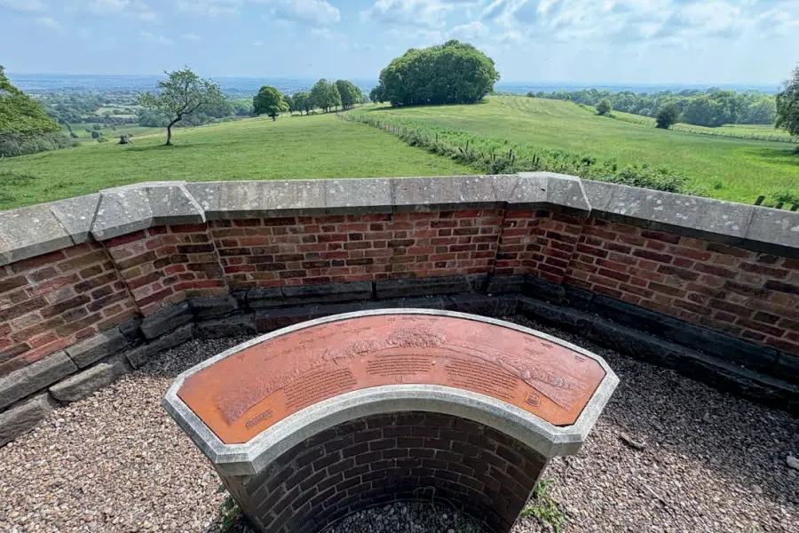 The Viewpoint looking out over the Trent Valley